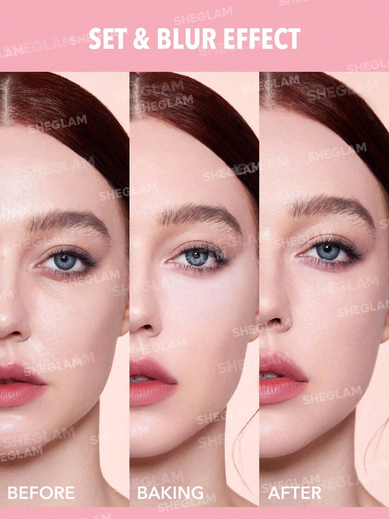 She Glam Insta-Ready Face & Under Eye Setting Powder Duo – Bubblegum