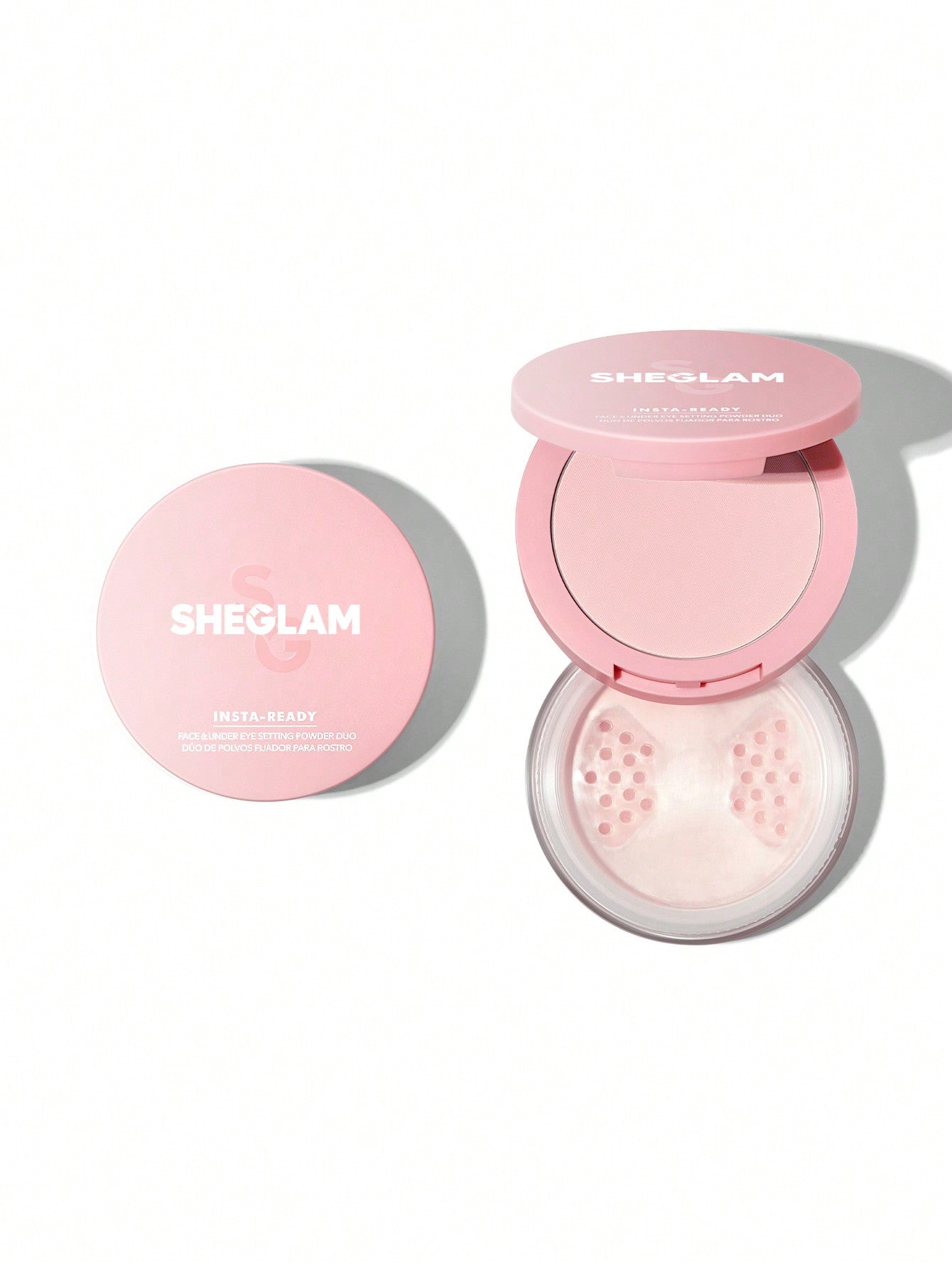 She Glam Insta-Ready Face & Under Eye Setting Powder Duo – Bubblegum
