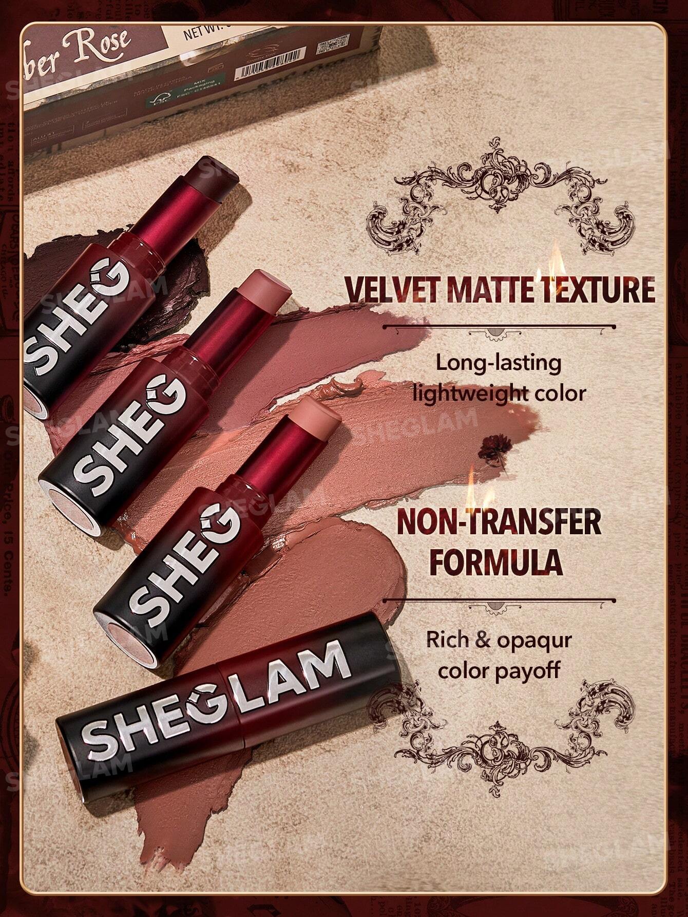 She Glam Dynamatte Boom Long-Wear Matte Lipstick – Cherish You (Ember Rose Ver.)