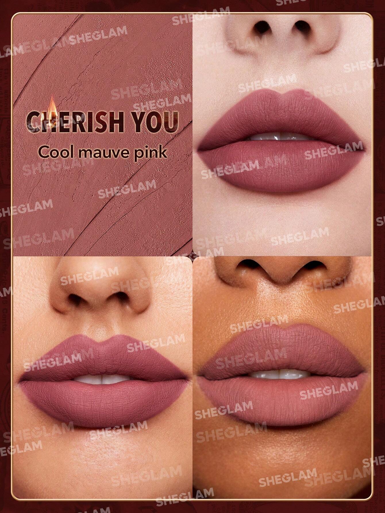 She Glam Dynamatte Boom Long-Wear Matte Lipstick – Cherish You (Ember Rose Ver.)