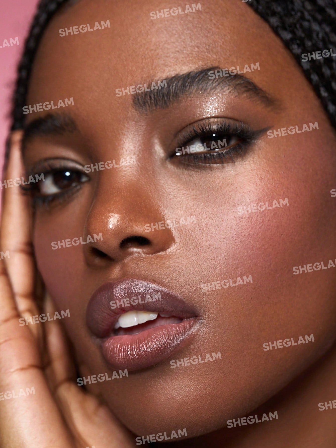 She Glam Brow-Fection Angled Brush & Dip – Espresso