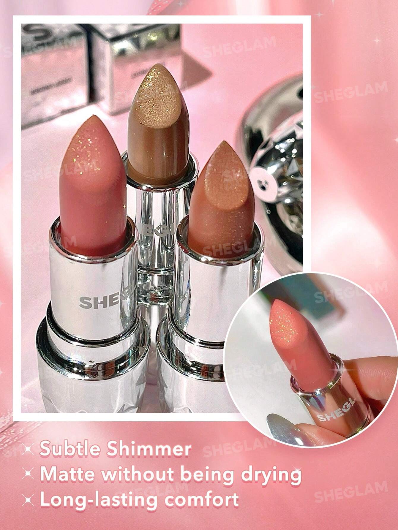 She Glam Starlight Velvet Lipstick – Beach Babe