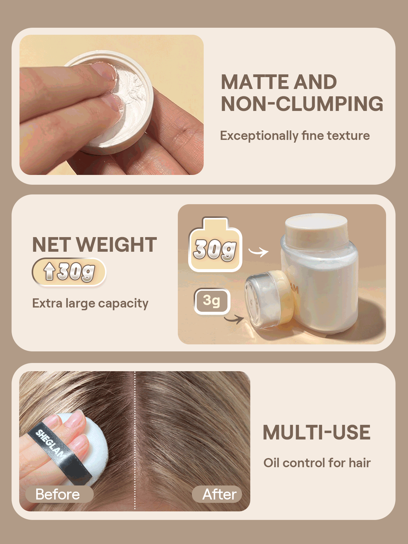 She Glam Blur In A Bottle Loose Setting Powder – Translucent