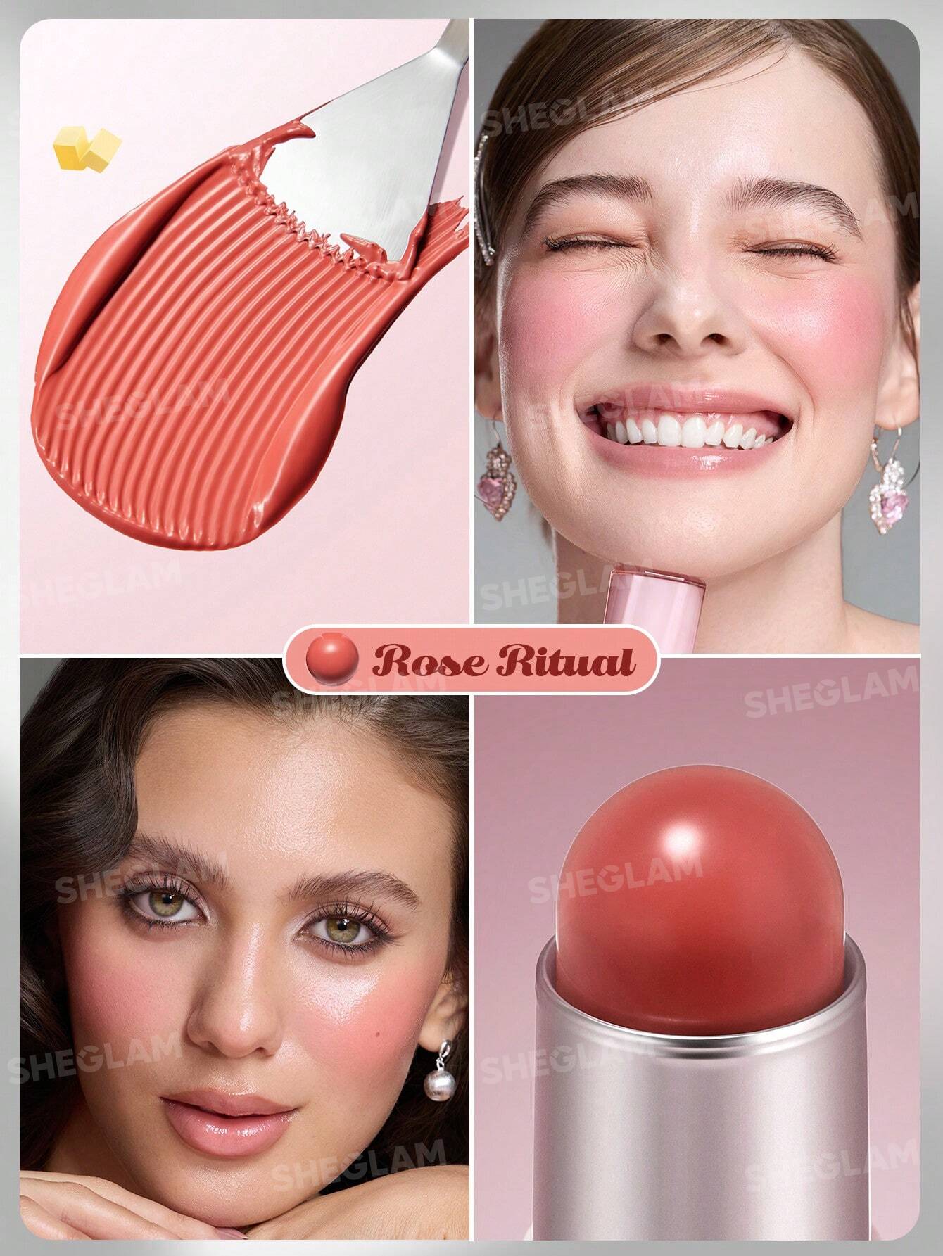 She Glam Buttery Bliss Blush Stick - Rose Ritual
