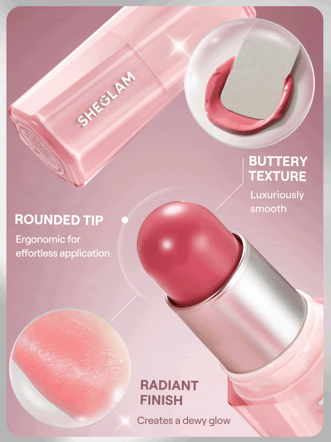 She Glam Buttery Bliss Blush Stick – Painted Peony