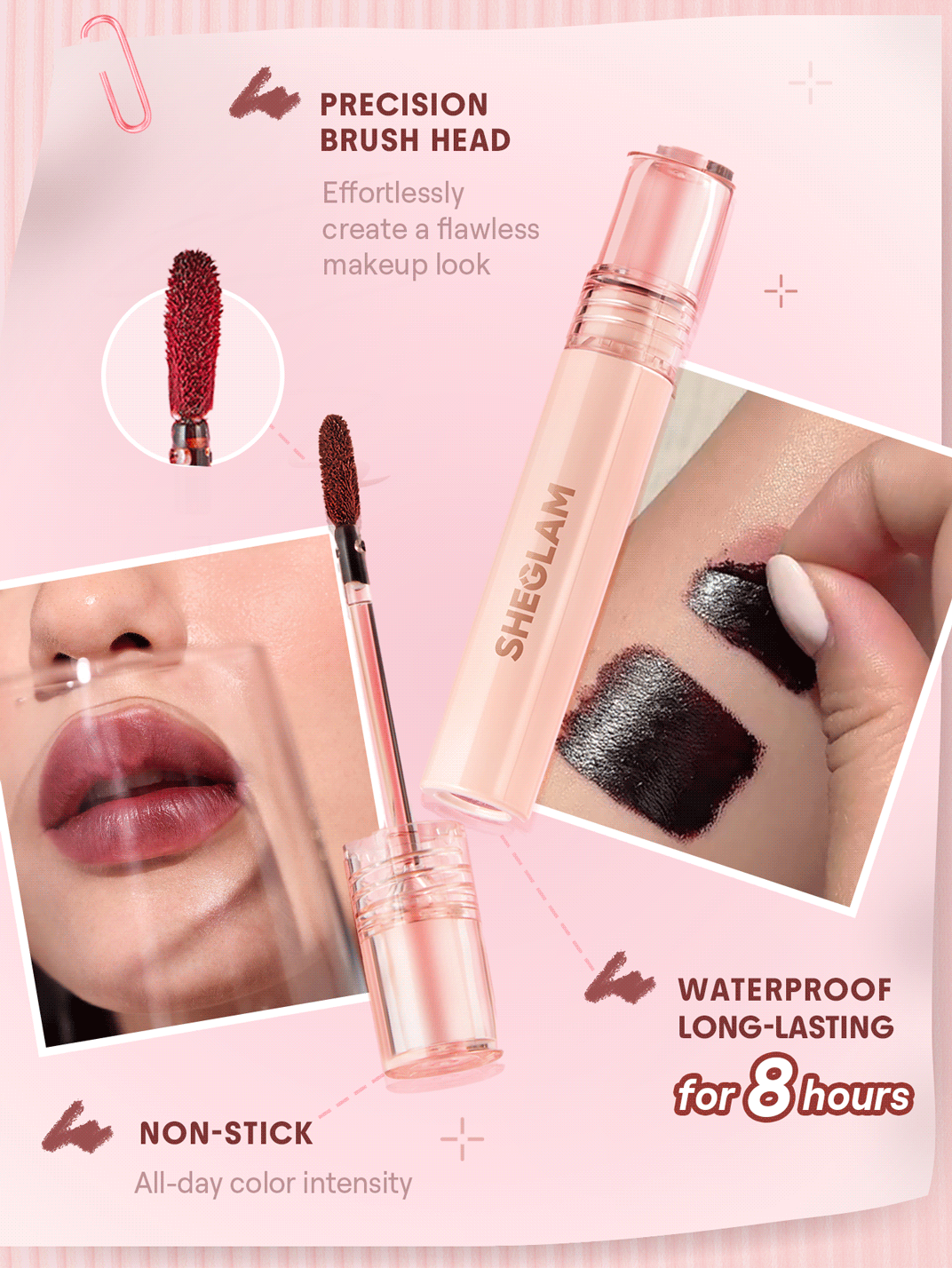 She Glam Fall In Line Peel-Off Lip Liner Stain – Mauvelous