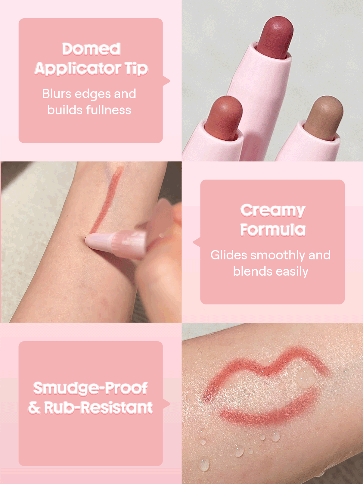 She Glam Cloudline Blur Lip Liner – Rose Haze