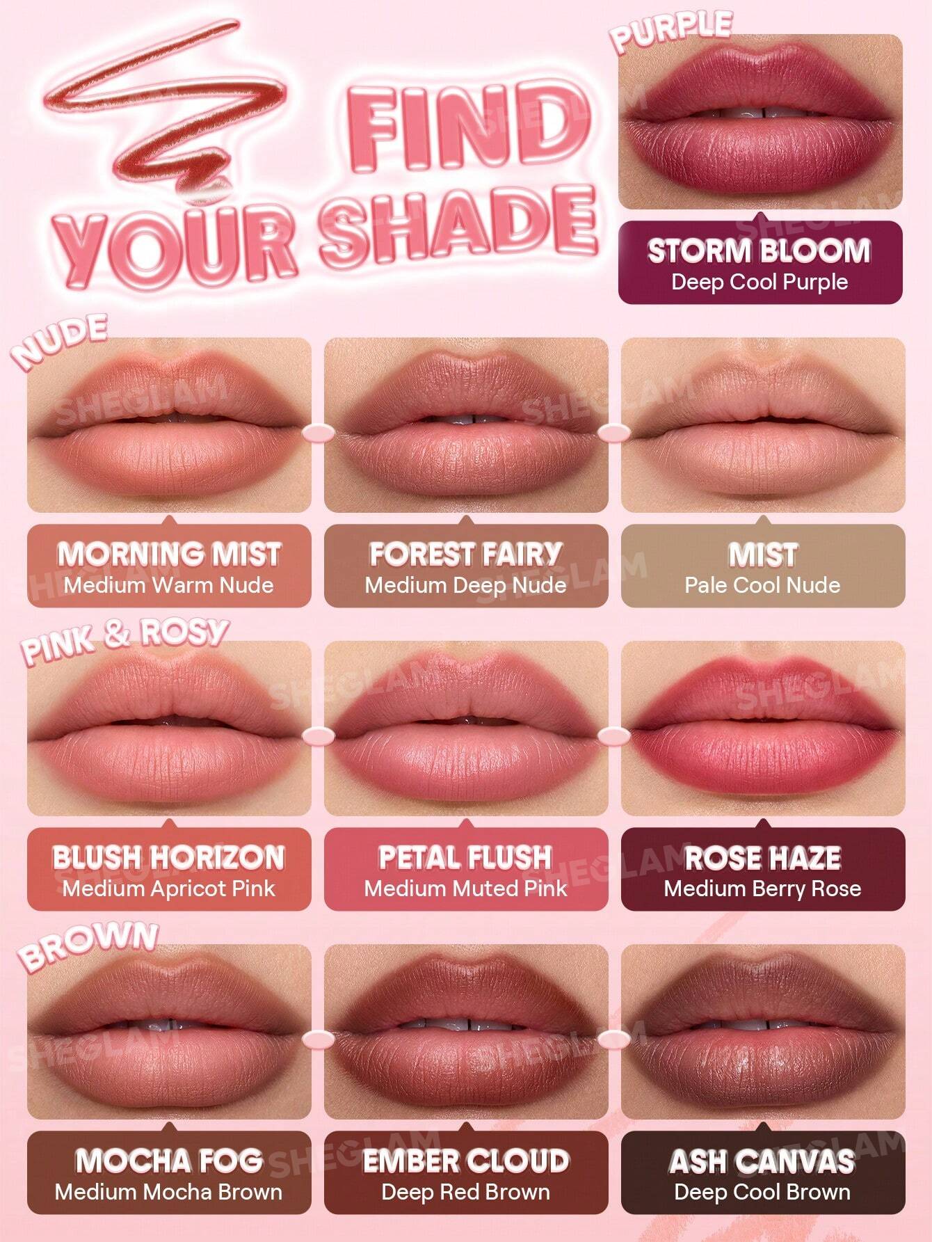 She Glam Cloudline Blur Lip Liner – Rose Haze