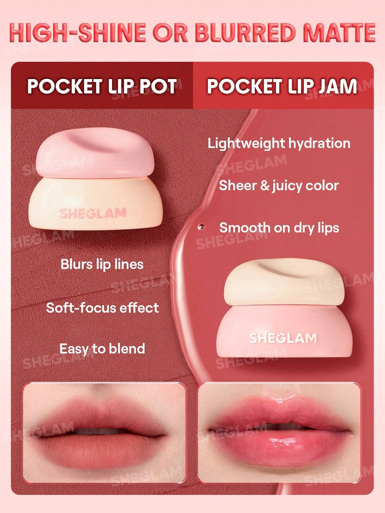 She Glam Bounce Putty Pocket Lip Color – Cherry Cheer