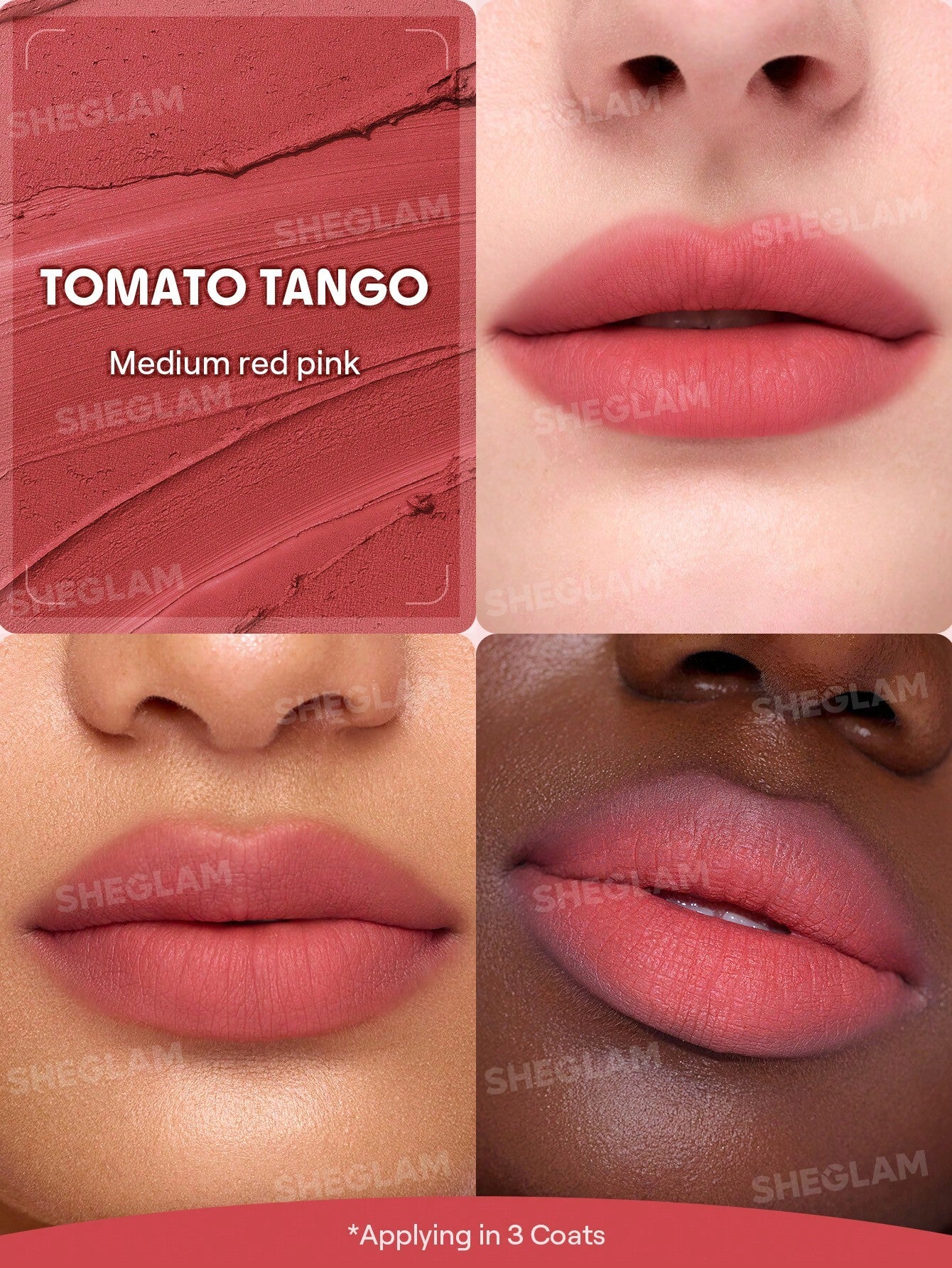 She Glam Bounce Putty Pocket Lip Pot – Tomato Tango