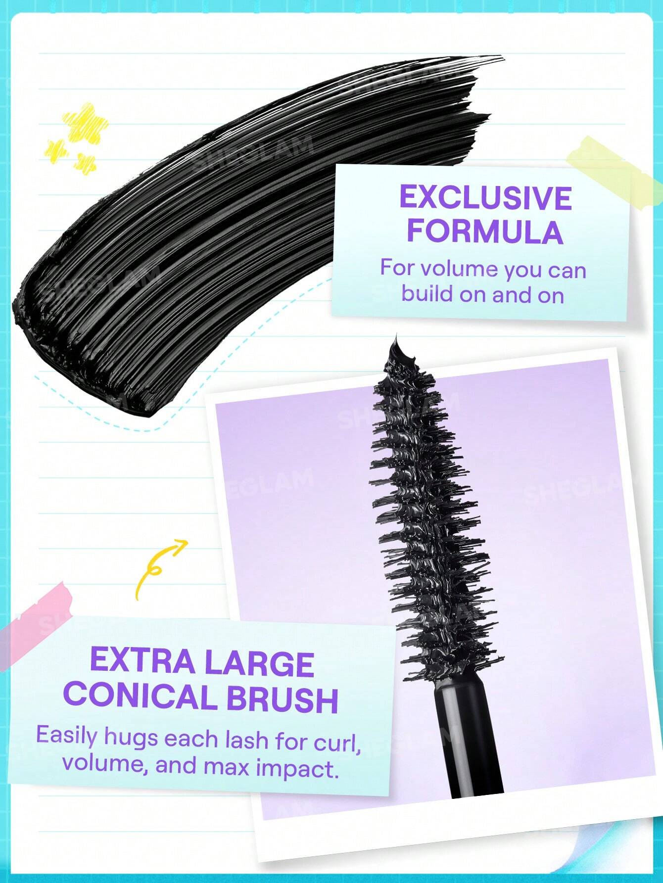 She Glam Lashlighter Mega Boost Mascara