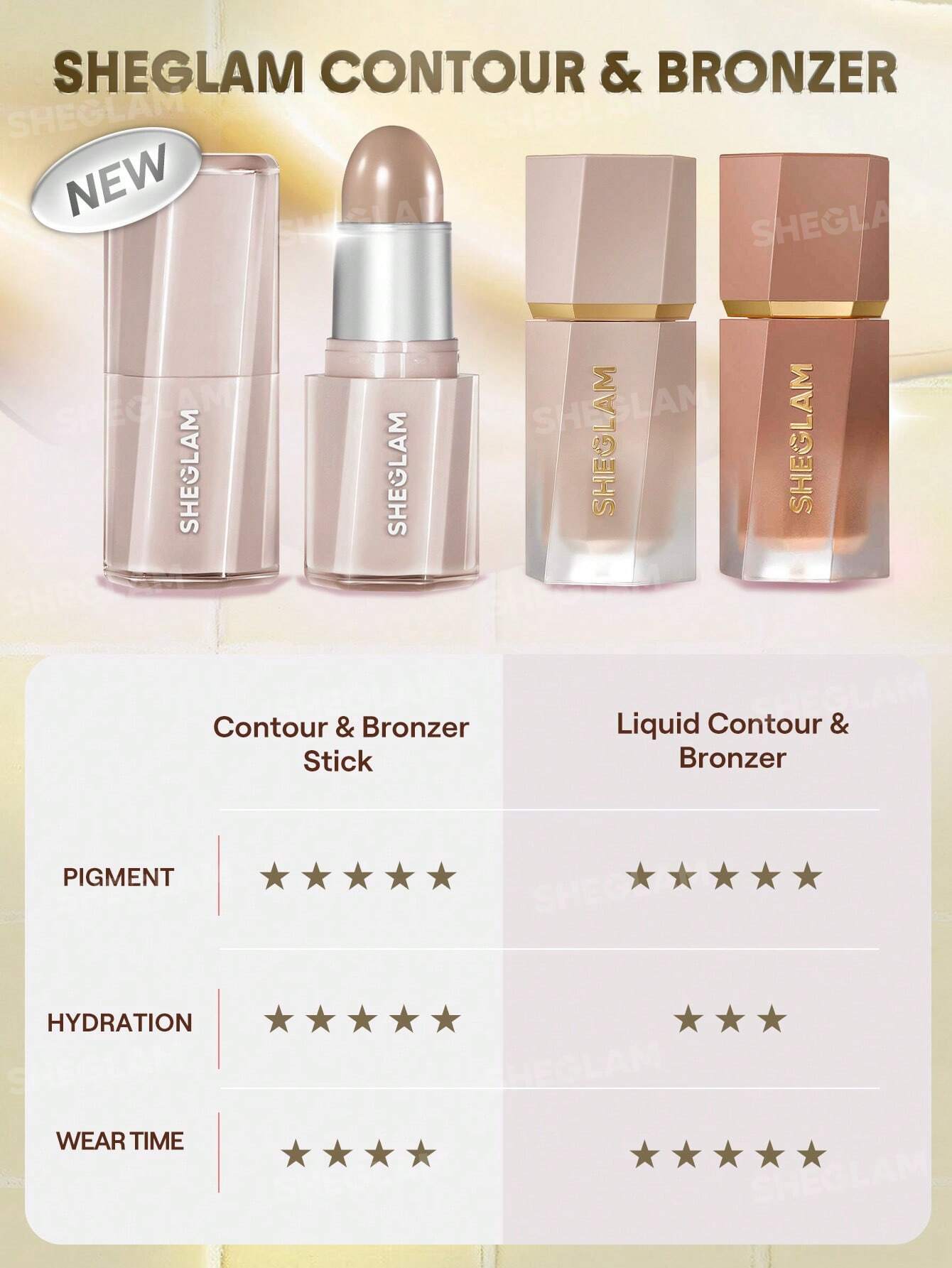 She Glam Buttery Buff Contour & Bronzer Stick – Tawny Amber