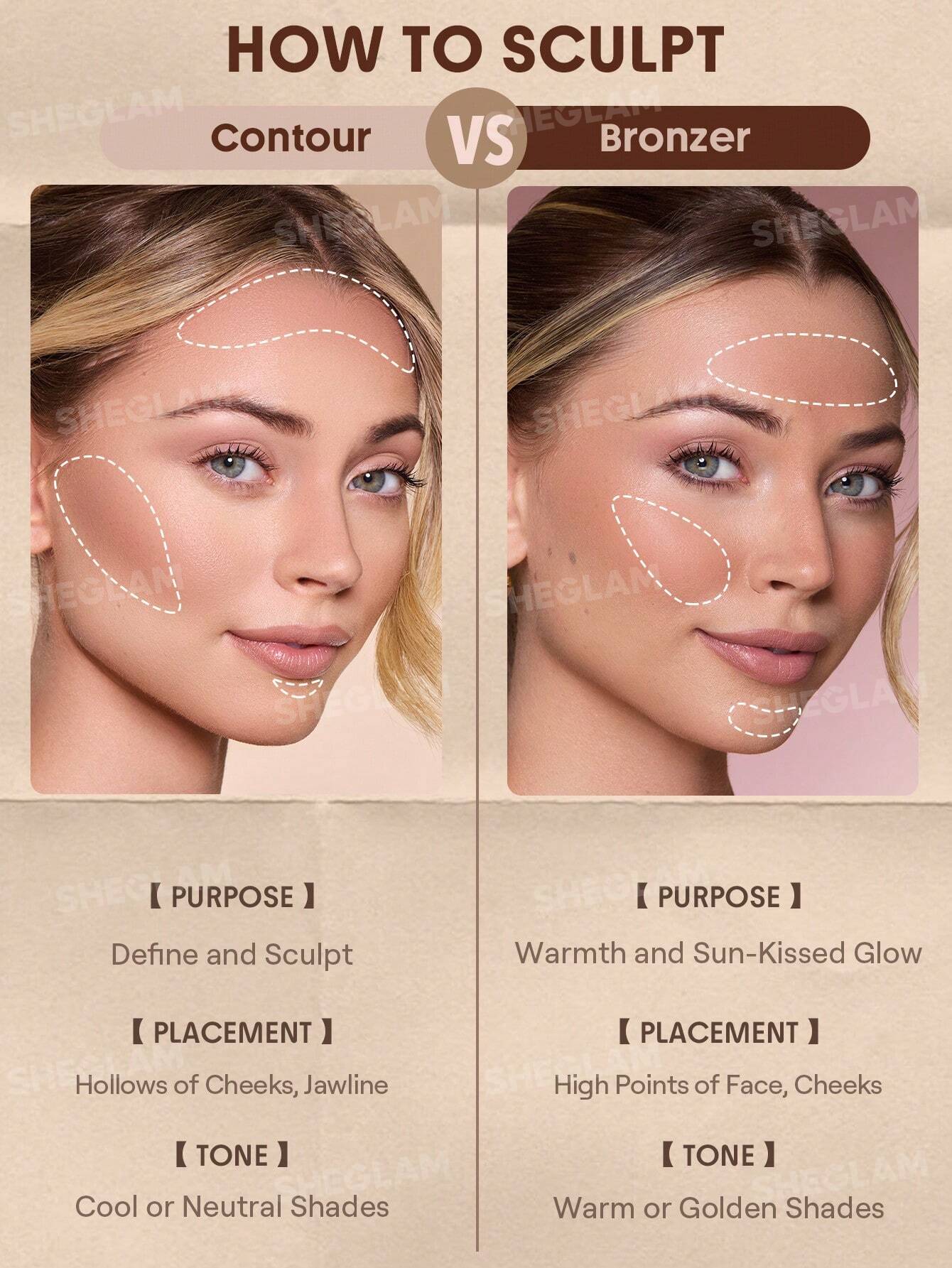 She Glam Buttery Buff Contour & Bronzer Stick – Tawny Amber