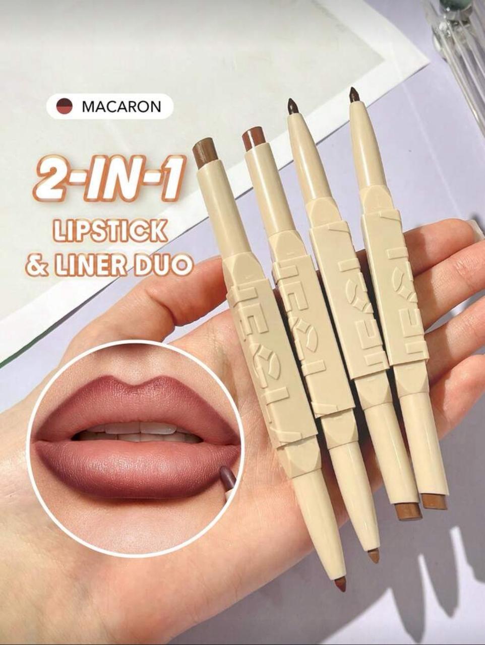 She Glam Glam Basics Lipstick & Lip Liner Set – Macaron